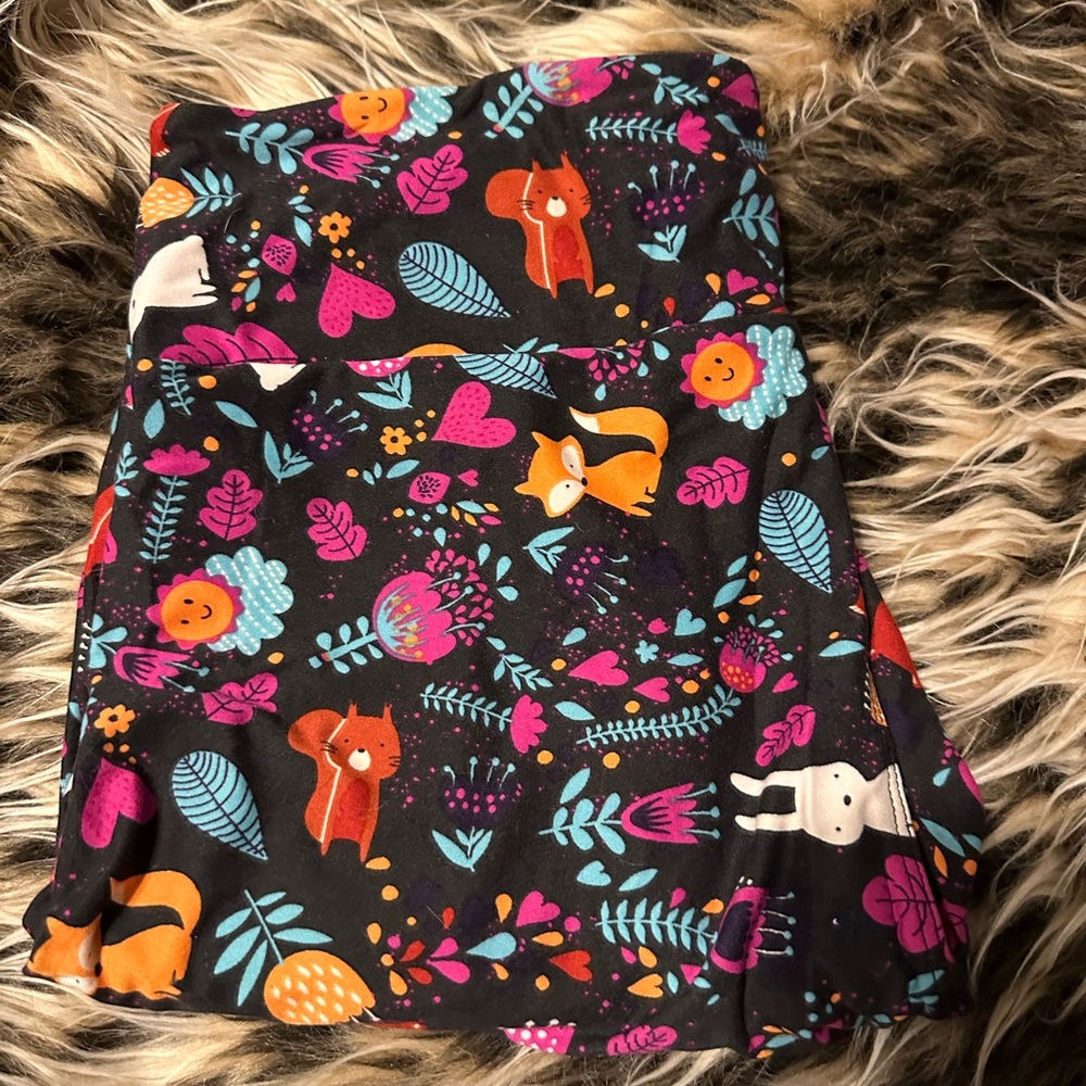 LuLaRoe T/C leggings. Animal print (Fox, bunny, bear, squirrel)